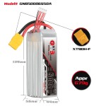 GAONENG GNB 5000mah 6S 22.2V 50C 100C XT90 RC Battery Air Drone High Discharge C Rating Performance Helicopter